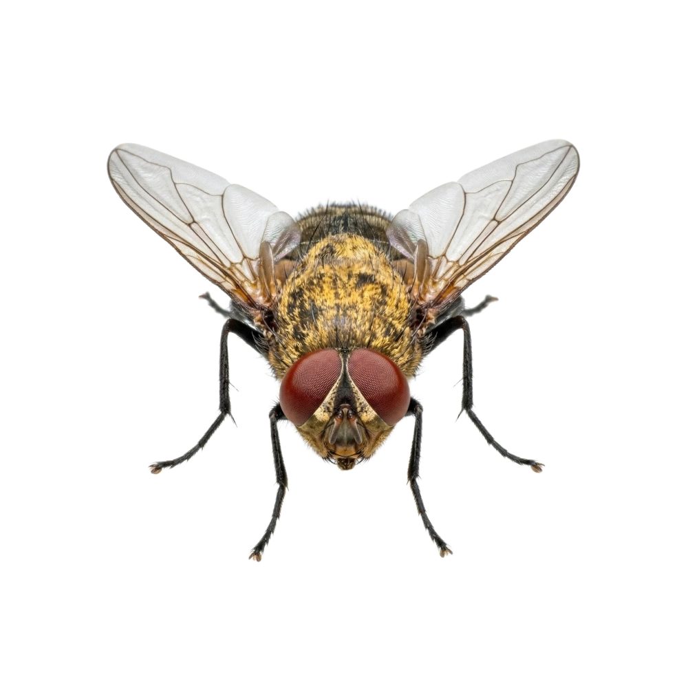 Graugelbe Polsterfliege