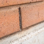Flexi Armour Weep wall in situ