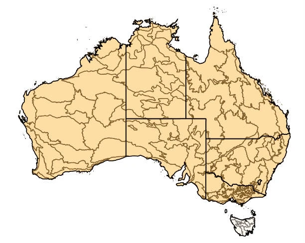 Distribution of Coptotermes acinaciformis