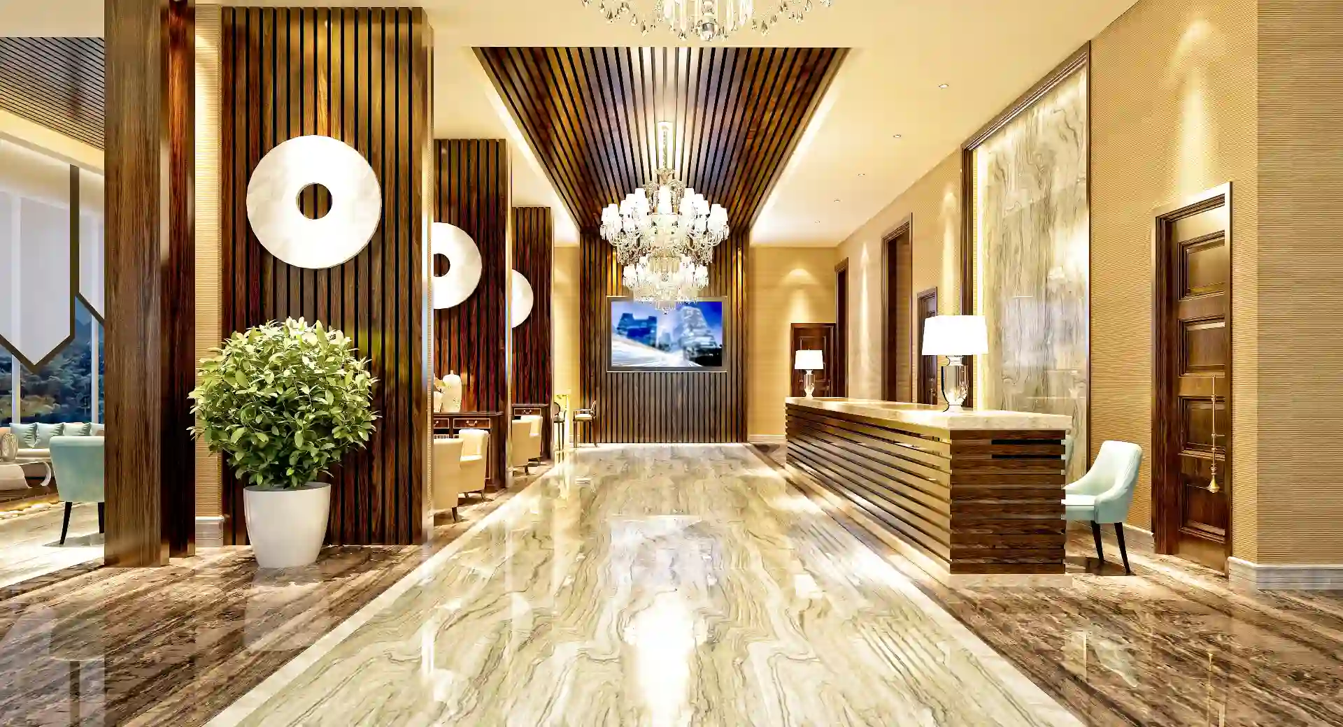 Hotel Lobby Entrance