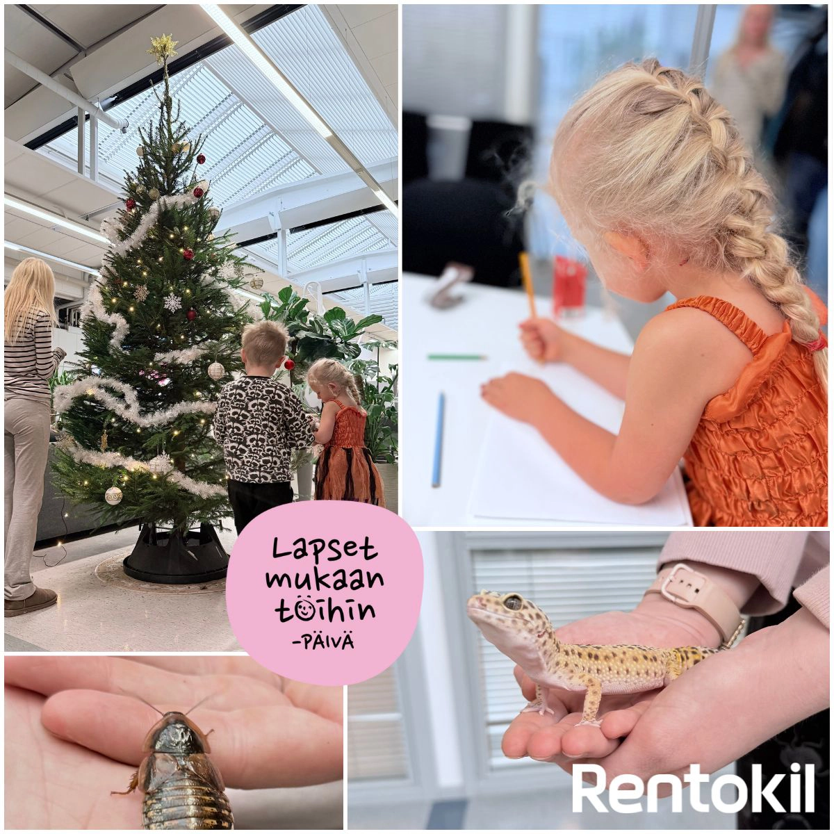 Lapset mukaan töihin -päivänä toimistolla riitti vilinää