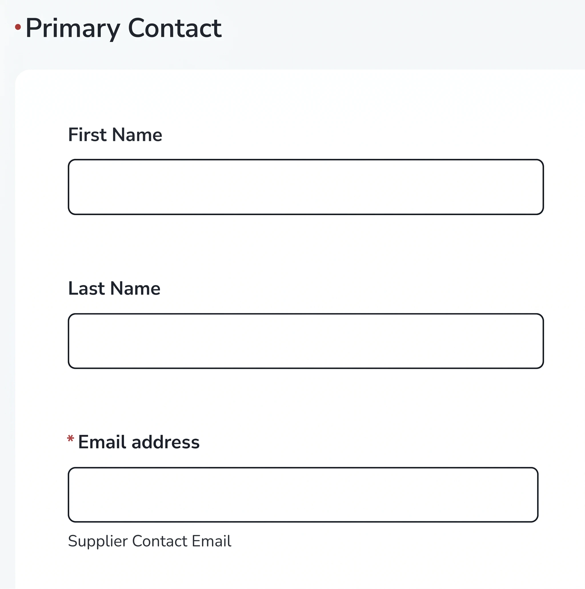 Coupa form