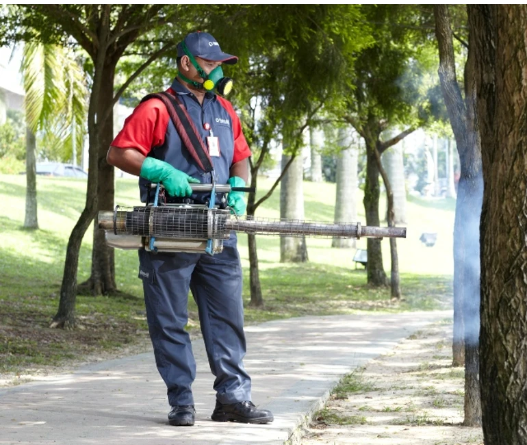 spraying