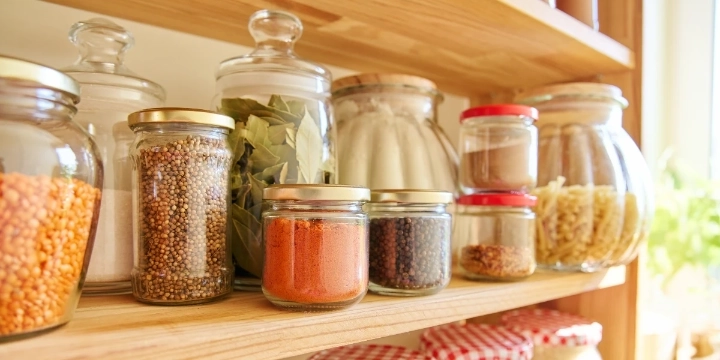 food-on-kitchen-shelves