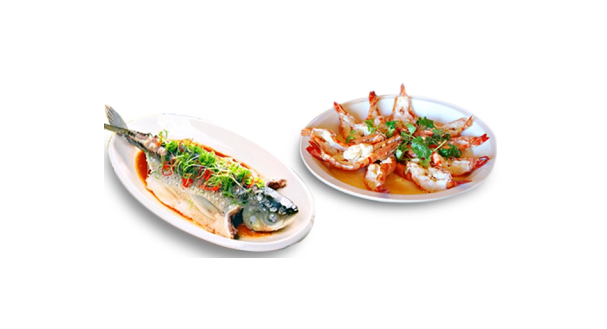 Chinese new year good luck sea food