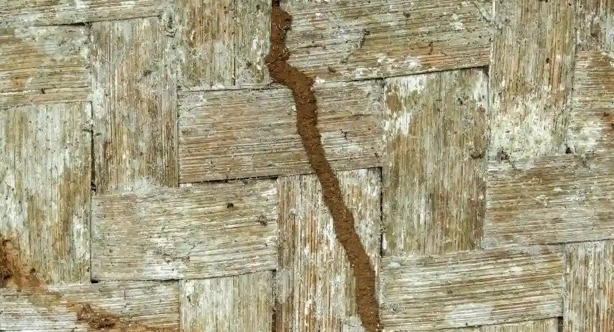 Mud tubes on the wall