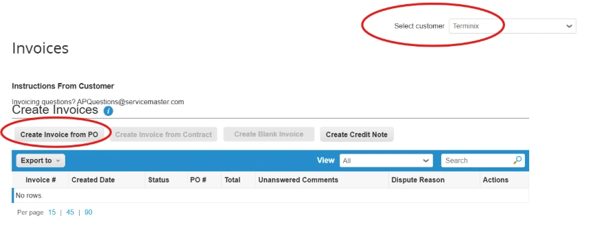 Coupa invoices