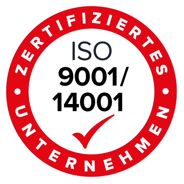 ISO 9001/14001 zertifiziertes Unternehmen