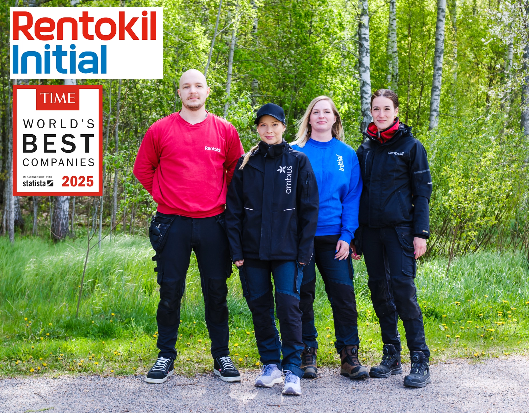 Myös Rentokil Initialin Suomen henkilöstö iloitsee saavutuksesta