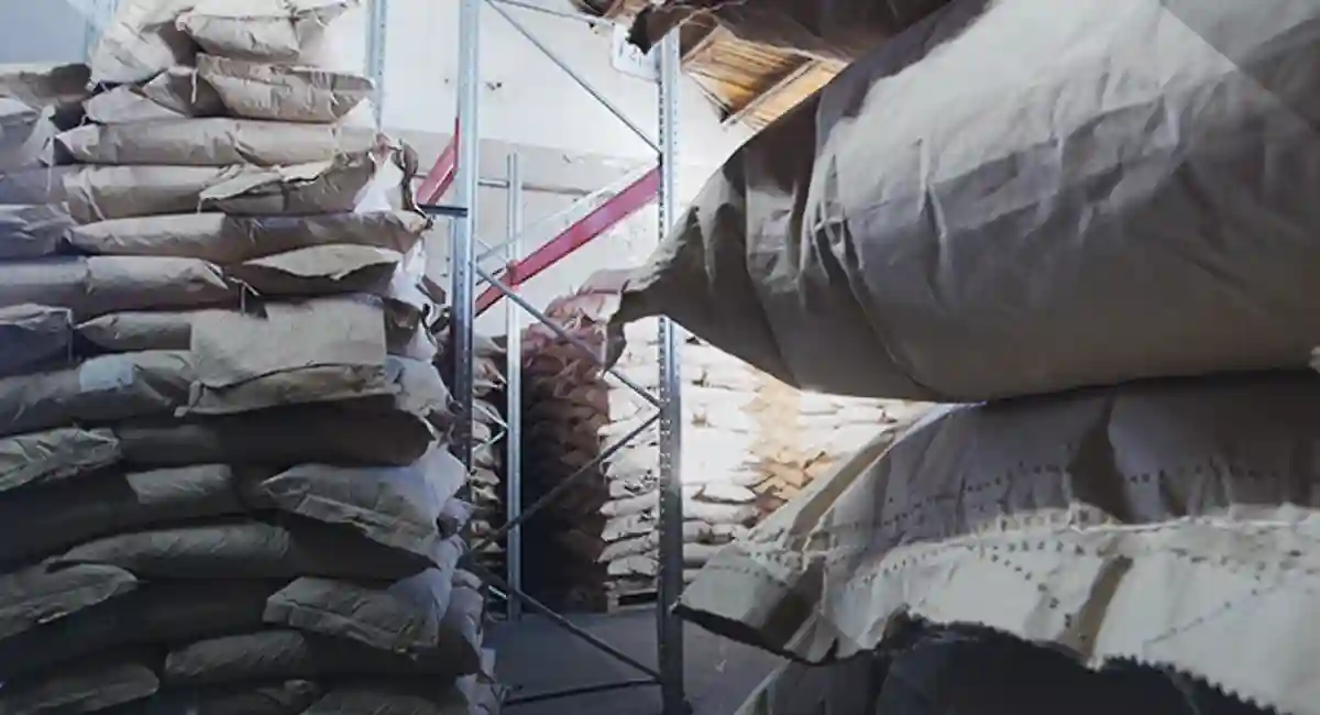stored products in warehouse