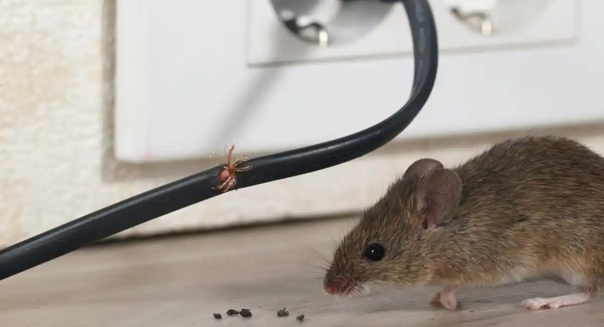 Mouse in the house with droppings