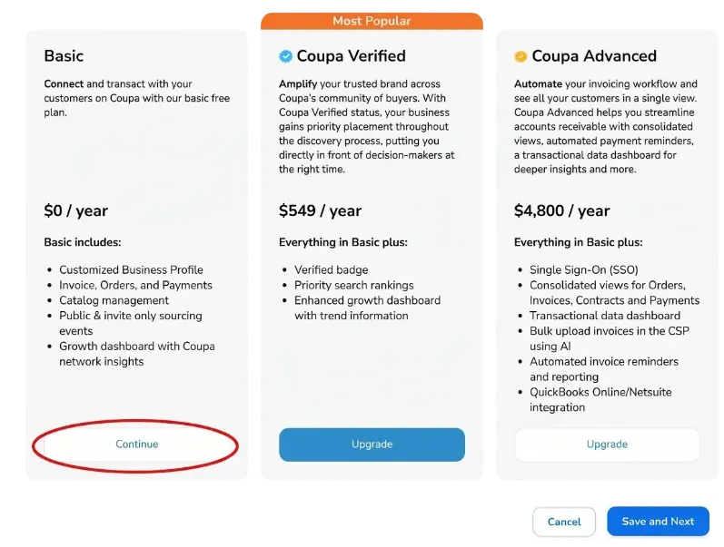 Coupa plans