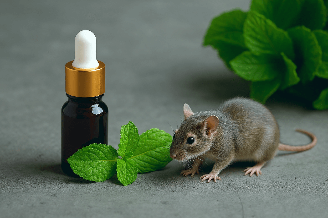 peppermint oil for rats