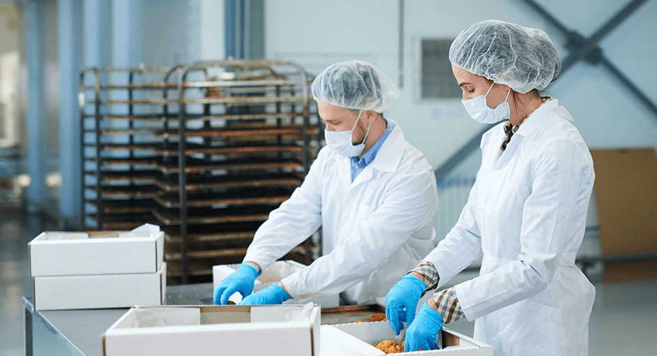 Operação em empresa do setor de alimentos.