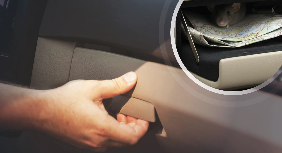 Mouse in a car