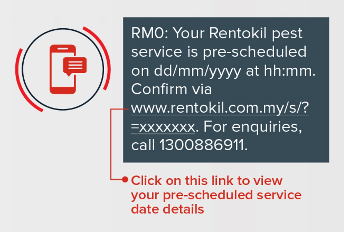 Service is pre scheduled